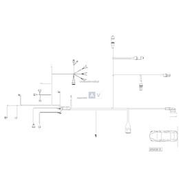 Wiązka przewodów silnik, moduł przekł. - 12517786510