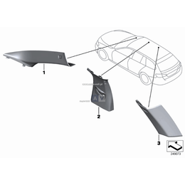 Osłona słupka B, górna prawa - 51437976028