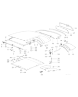 Uszczelka ramy dachowej Hardtopu - 54218135298