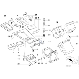 Osłona dźwigni sterującej Steptronic - 51168193012