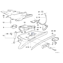 Pasuje tylko do listwy drewnianej, Zaczep zamka - 51168126300