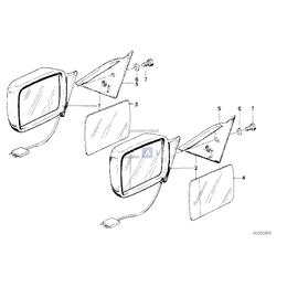 Lusterko zewnętrzne (ręczne) prawe - 51161889792