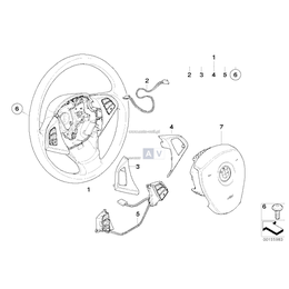 Kierownica wielofunkcyjna, skóra - 32303455482