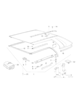 Mocowanie Hardtop'u, prawe - 54211962052