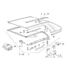 Mocowanie Hardtop'u, prawe - 54211962052