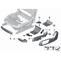 Prowadnica pasa,dolna - 52107322856