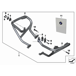 Kpl. pałąka ochronnego silnika - 77148533693