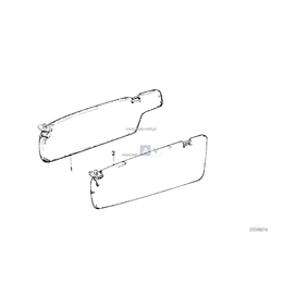 Osłona przeciwsłoneczna lewa - 51161853527