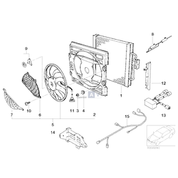 Chłodnica klimatyzacji skraplacz BMW E39 520 523 525 528 530 535 540 M5 - 64538378438