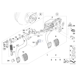Cylinder czujnika sprzęgła ze sprężyną - 21526767057