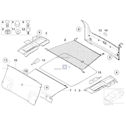 Siatka podłogi bagażnika - 82269405300