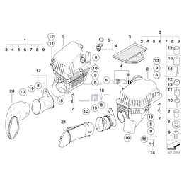 Filtr powietrza kpl., prawy - 13717839021