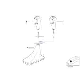 Osłona dźwigni sterującej Steptronic - 25167524978