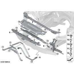 Śruba BMW E61 F01 F06 F10 F12 F13 F20 F25 F30 F36 F39 F45 F48 MINI G05 G06 G12 G20 - 07147234925