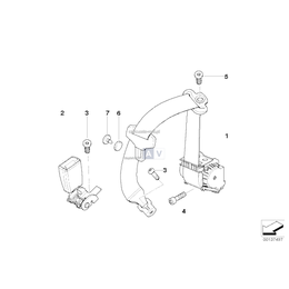 Pas bezpieczeństwa tylny prawy - 72117151684