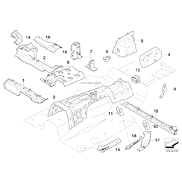 Mocowanie automatu pasa, prawe - 41147170920