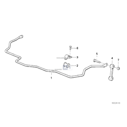 Stabilizator tylny - 33551136345