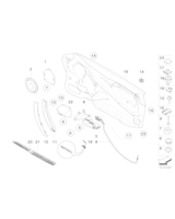Element wkładany gumowy tylny prawy - 51416972402