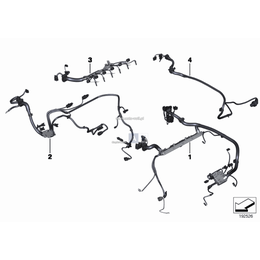 Wiązka przewodów silnik moduł zapłonu - 12517582668