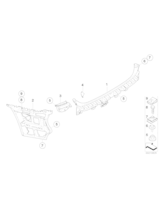 Prowadnica lampy tyln., lewa - 51127118193
