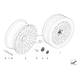 Obręcz koła aluminiowa, polerowana - 36116768971