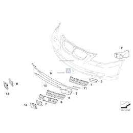 Kratka BDC boczna lewa - 51117178109