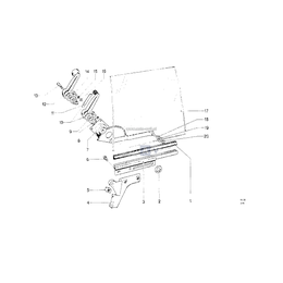 Siłownik szyby przedni lewy - 51326646100