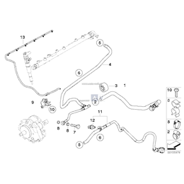 Przewód powrotny paliwa - 13537801589