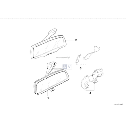 Lusterko wewnętrzne EC / LED / IR - 51169123510