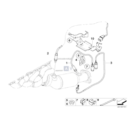 Pasuje tylko do cylindra 1-5, Uchwyt sondy lambda - 12527835466