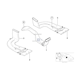 Kanał grzewczy, tył poj. - 64228402282