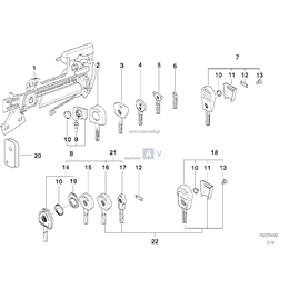 Zamek prawy (kodowany) - 51211928768