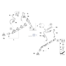 Przewód wtryskowy - 13537547600