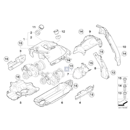 Osłona cieplna tylna - 11657591220