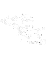 Wahacz przód E39 dolny 535i 540i M5 - Oryginał BMW - 31121141961