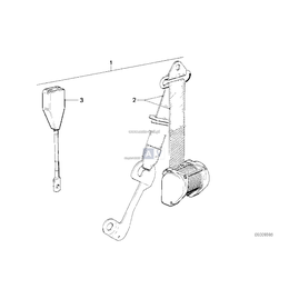 Pas bezpieczeństwa przedni prawy - 72111866520