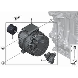 Koło pasowe alternatora - 12317561556