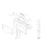 Osłona automatu pasa z prawej strony - 51469127066