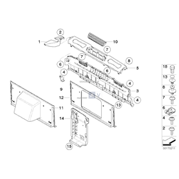 Osłona automatu pasa z prawej strony - 51469127066
