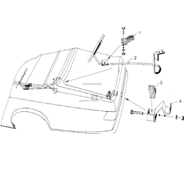 Mocowanie Hardtop'u, prawe - 54210006043