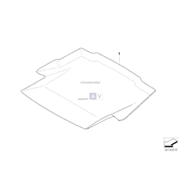 Mata kształtowa bagażnika - 51470440761