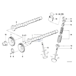 Zawór ssący z wym. trzonka +0,2mm - 11611316645