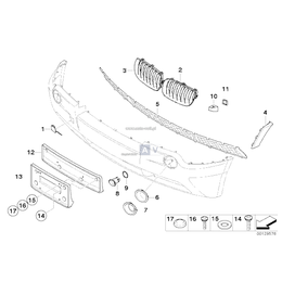 Osłona ucha holowniczego, wraz z klamrą mocującą - 51113400905