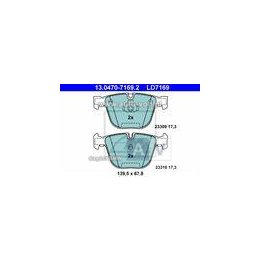 KLOCKI HAM. BMW T. 1/3/5/6/7/X5/X6 2,5-5,0 02- CERAMIC