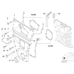 Zestaw uszczelek pokrywy rozrządu BMW E30 E36 318is M42 - 11141721802