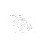 Słupek przedni lewy - 41215730115