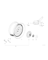 Obręcz koła aluminiowa, polerowana - 36111180371