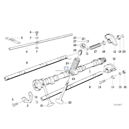 Zawór wydechowy z wym. trzonka +0,2mm - 11341721768