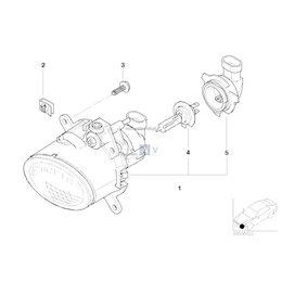 Lampa przeciwmgłowa prawa - 63176925050