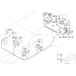 Zestaw przew. subwoofera syst. Top-Hifi - 61102267125